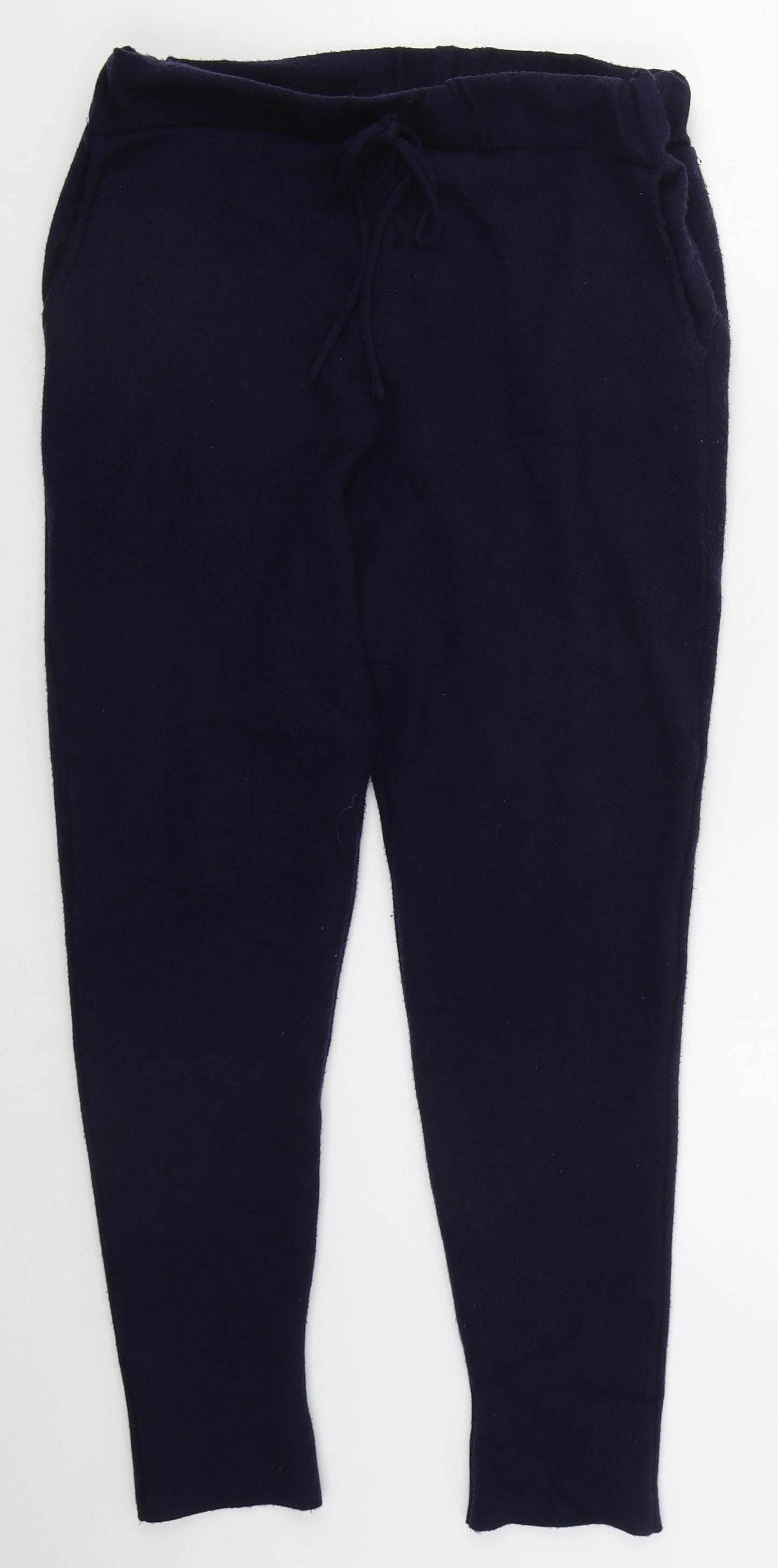 Zara Womens Blue  Viscose Sweatpants Trousers Size M L27 in Regular Drawstring