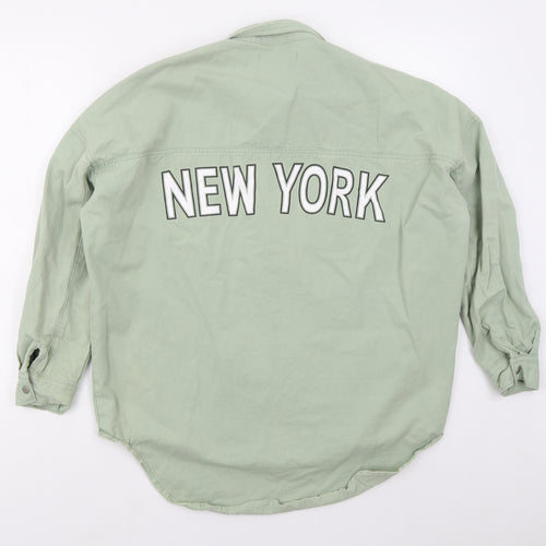Missguided Womens Green   Jacket  Size 6  Button - New York