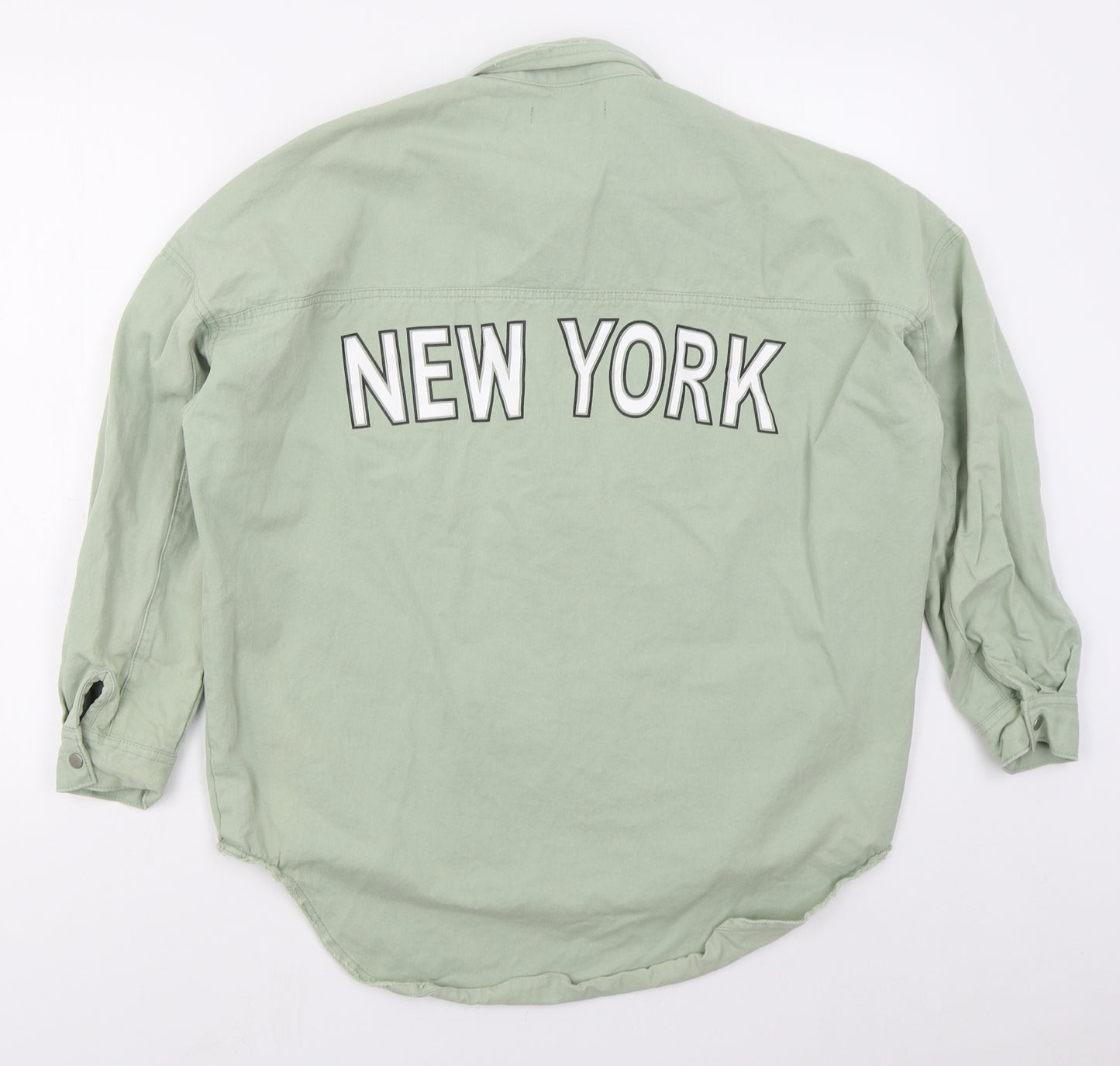 Missguided Womens Green   Jacket  Size 6  Button - New York