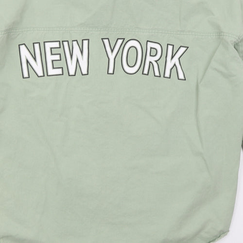 Missguided Womens Green   Jacket  Size 6  Button - New York