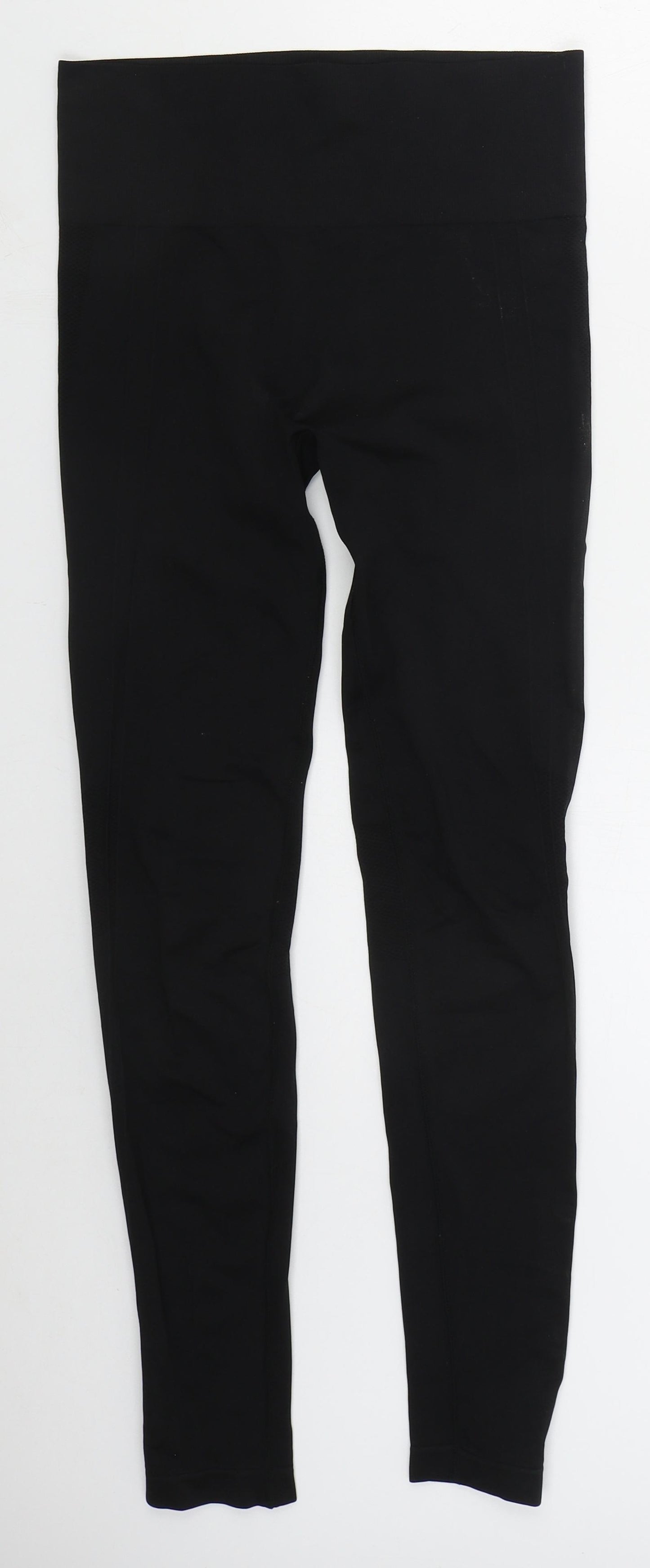 Primark Womens Black  Nylon Compression Leggings Size 10 L28 in Regular