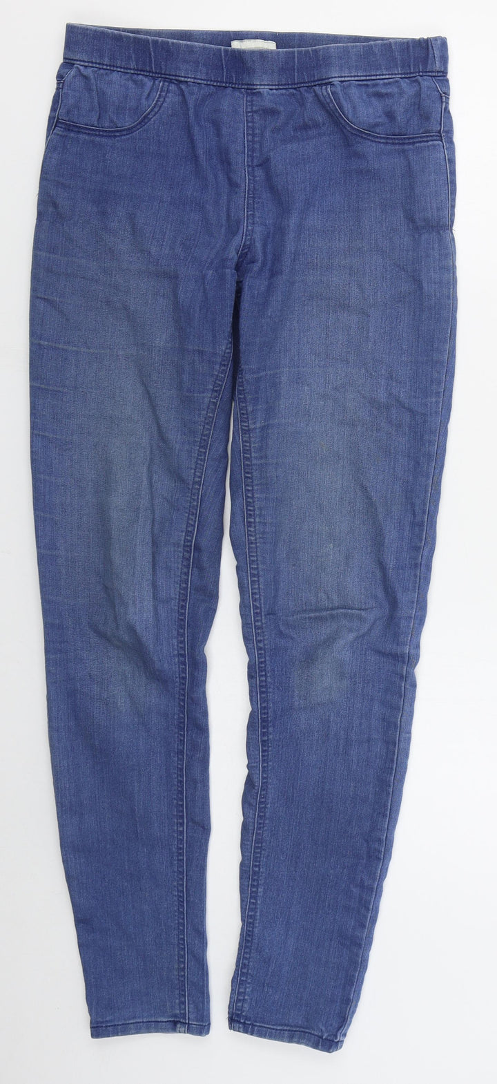 H&M Womens Blue  Cotton Jegging Jeans Size 8 L29 in Regular