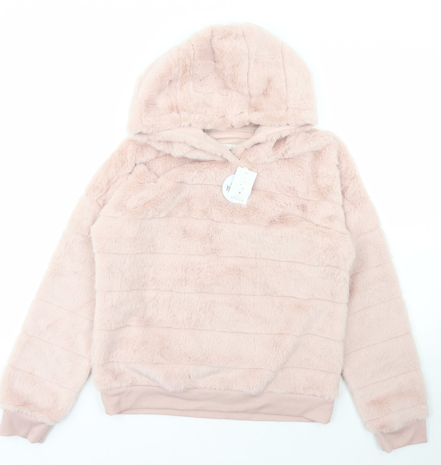 Matalan Womens Pink  Polyester Pullover Hoodie Size S  Pullover