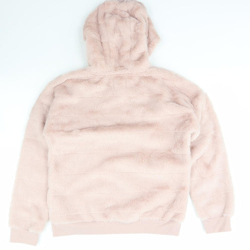 Matalan Womens Pink  Polyester Pullover Hoodie Size S  Pullover