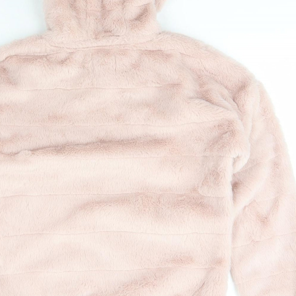 Matalan Womens Pink  Polyester Pullover Hoodie Size S  Pullover