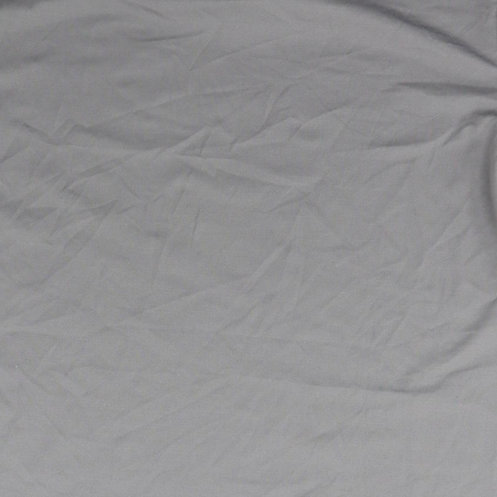 Preworn Womens Grey  Polyamide Basic T-Shirt Size XL Scoop Neck Pullover