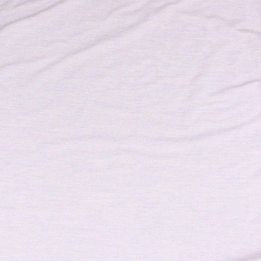 Dunnes Stores Womens Purple V-Neck  Polyester Pullover Jumper Size M