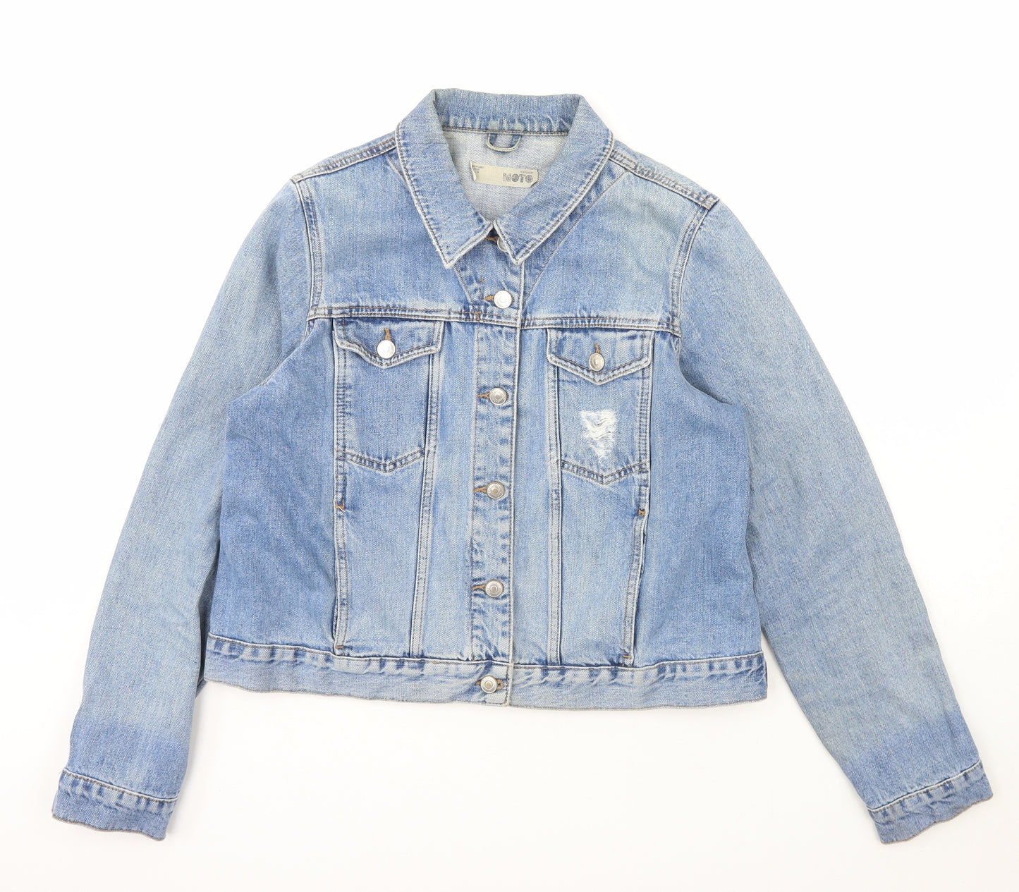 Topshop Womens Blue   Jacket Coat Size 16  Button