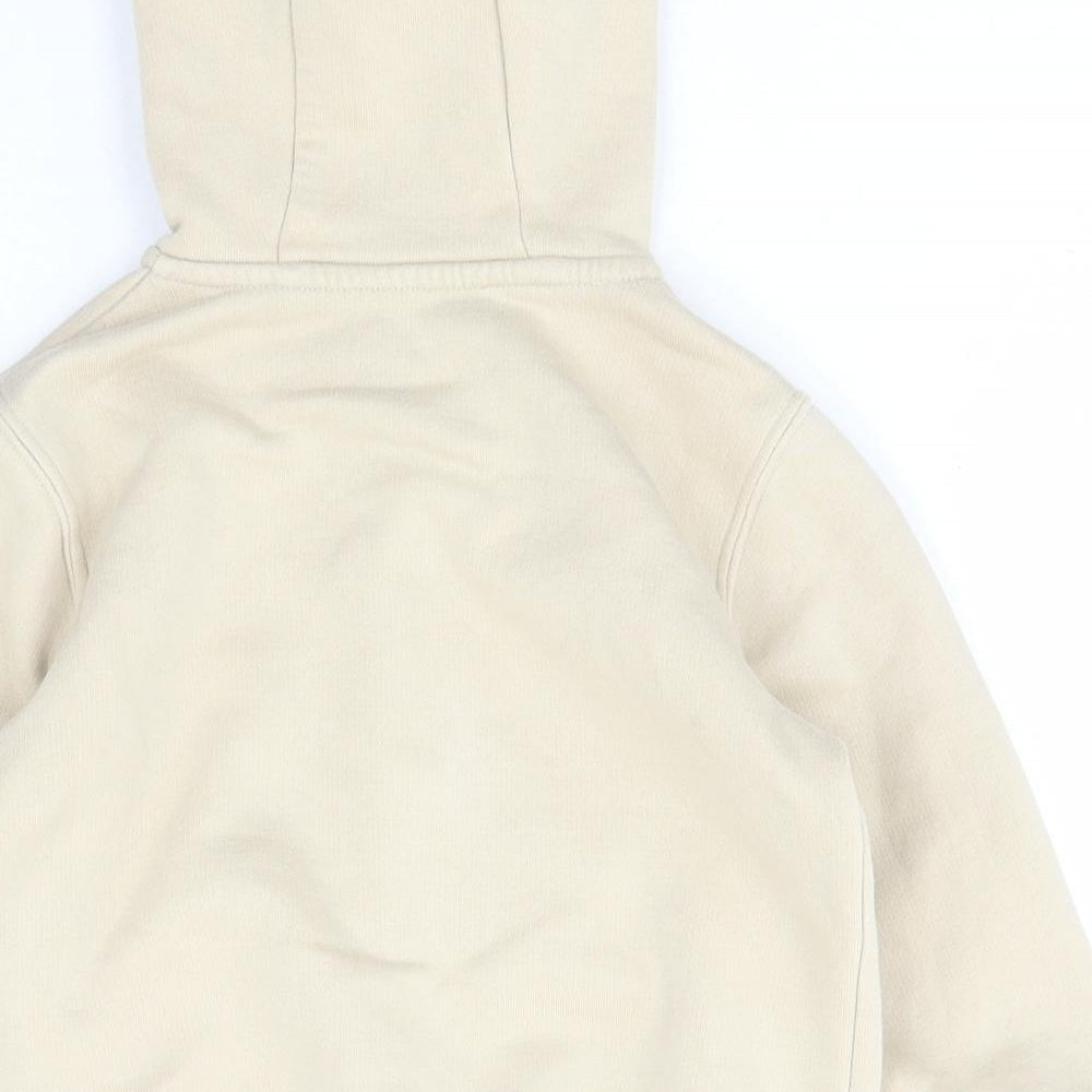 NEXT Girls Beige  Cotton Full Zip Hoodie Size 2 Years  Zip