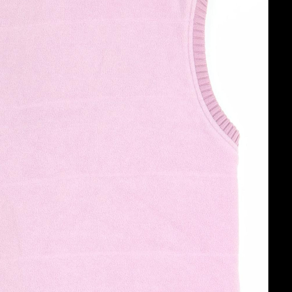 NEXT Womens Pink High Neck  Polyester Full Zip Jumper Size 14