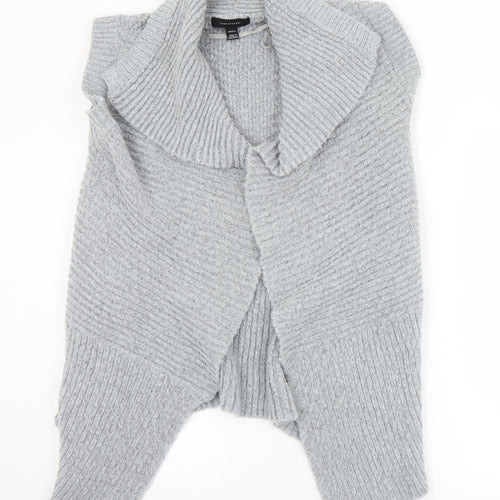 Atmosphere Womens Grey Collared  Acrylic Cardigan Jumper Size 6   - 6/8