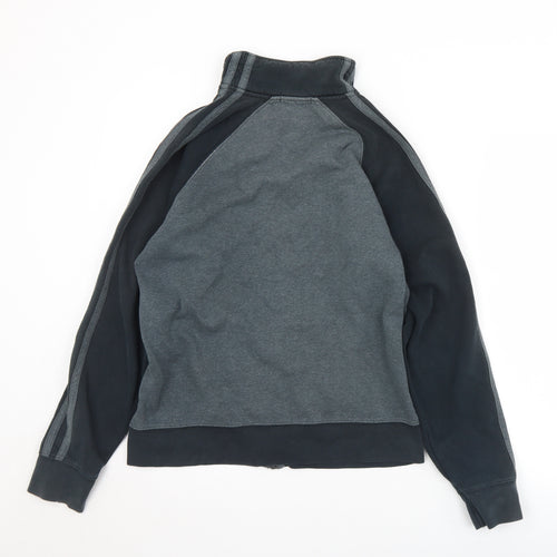 George Mens Grey  Cotton Full Zip Sweatshirt Size S