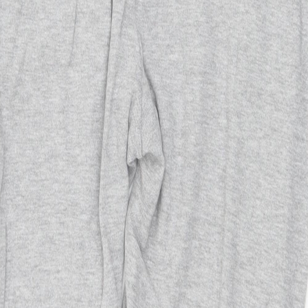 Everlast Womens Grey  Cotton Cropped Trousers Size 8 L24 in Regular Drawstring