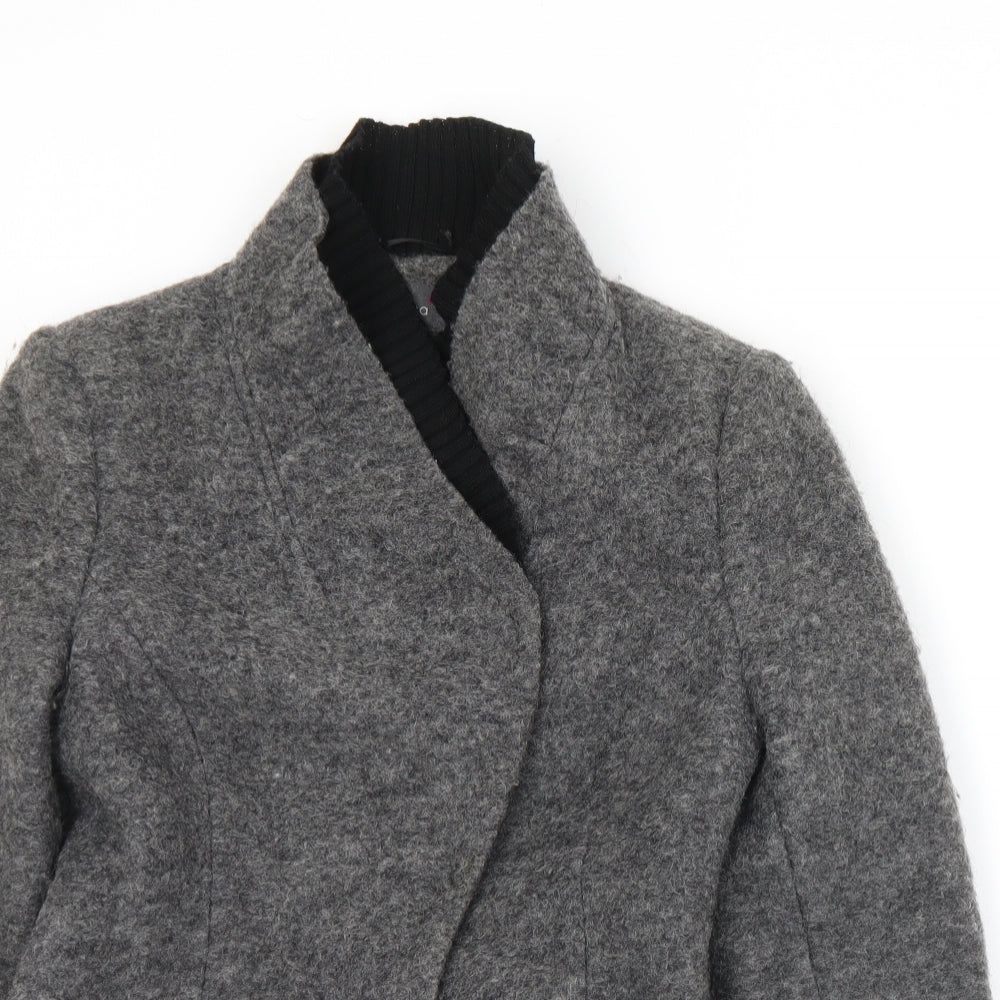 Marks and Spencer Womens Grey   Jacket  Size 8  Snap