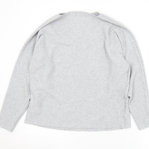 Dunnes Stores Womens Grey Boat Neck  Polyester Pullover Jumper Size M
