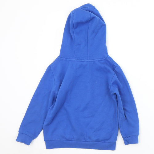 Dunnes Stores Boys Blue  Cotton Pullover Hoodie Size 5 Years   - The Future is Now