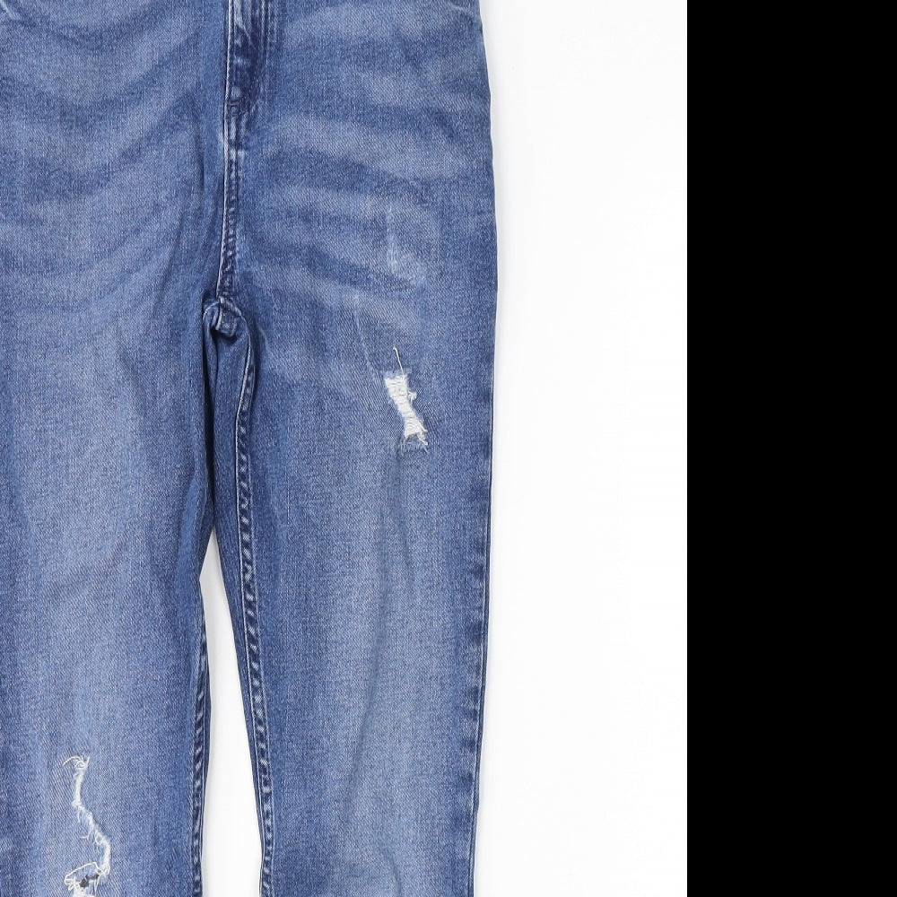 River Island Girls Blue  Cotton Skinny Jeans Size 12 Years  Regular Pullover