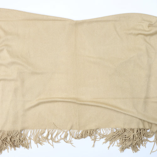Florence + Fred Womens Beige V-Neck  Acrylic Cape Jumper One Size