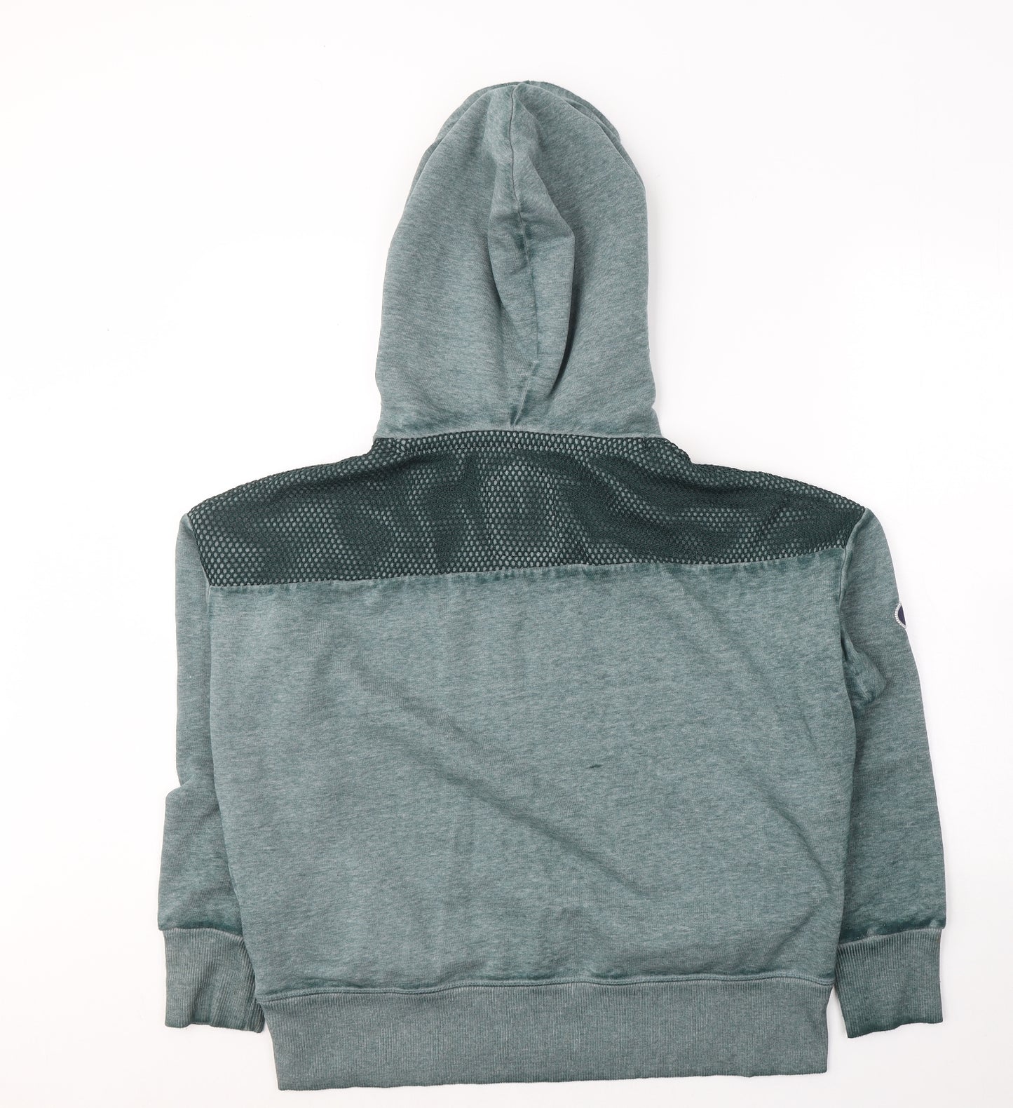 Superdry Womens Green  Cotton Pullover Hoodie Size L  Pullover