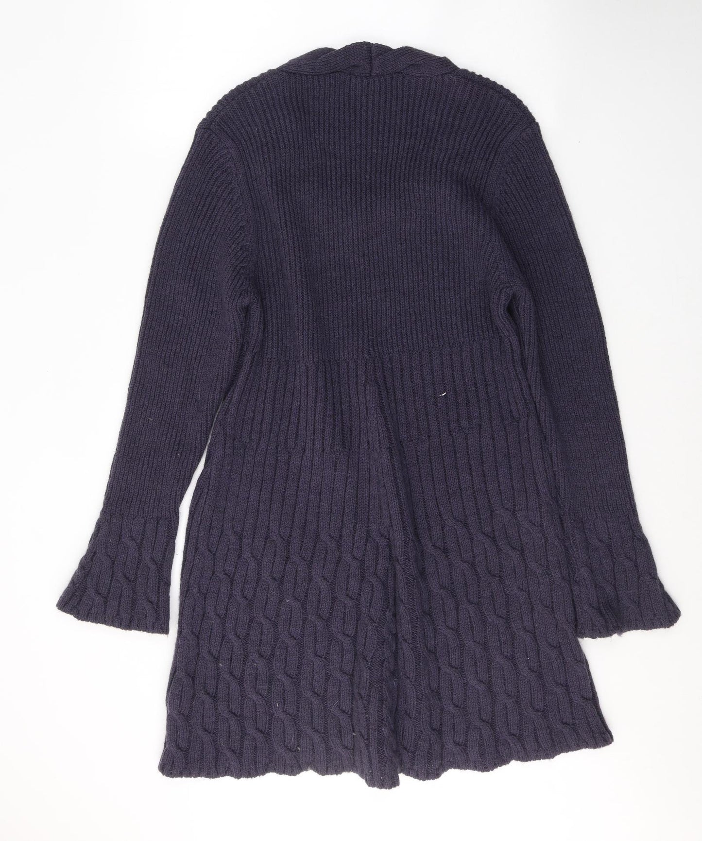 NEXT Womens Purple V-Neck  Acrylic Tunic Jumper Size 18