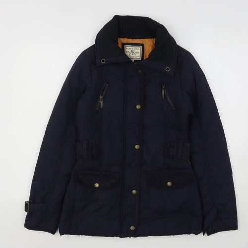 Brave Soul Womens Blue   Quilted Coat Size 8