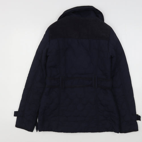 Brave Soul Womens Blue   Quilted Coat Size 8