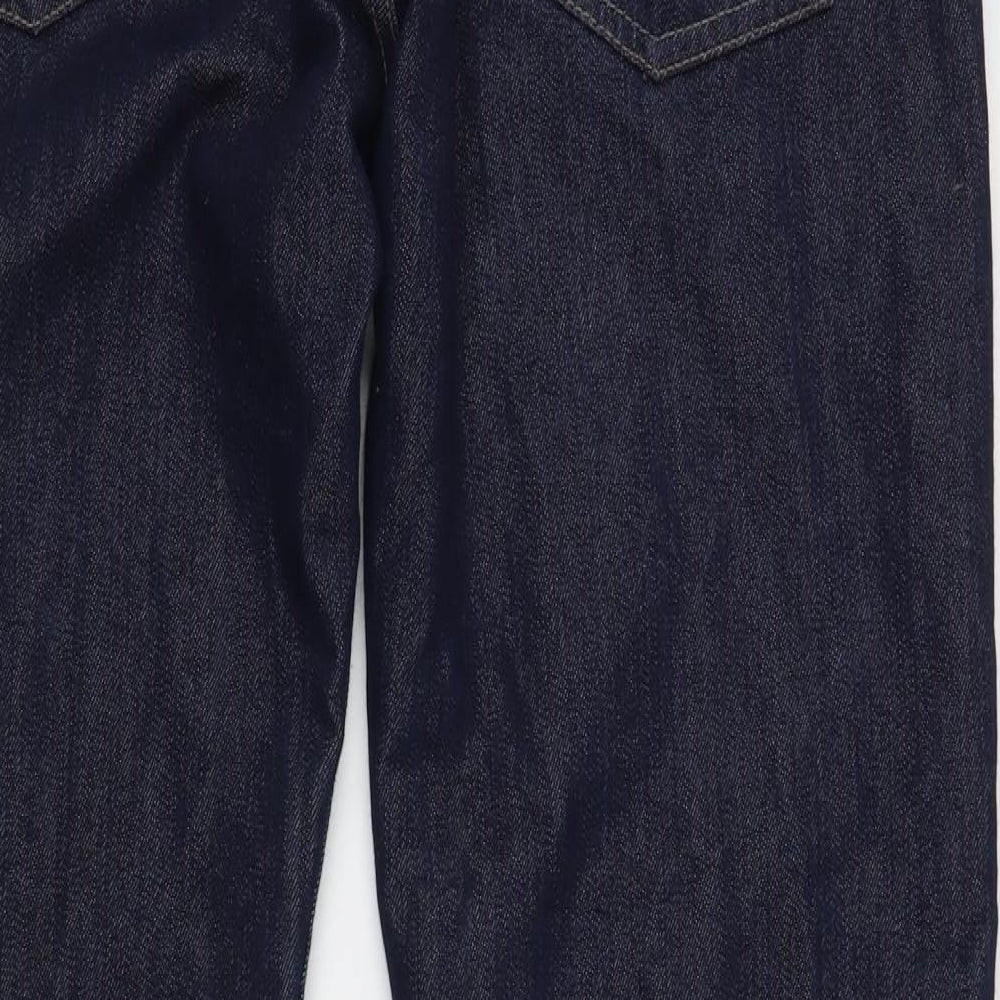 George Mens Blue  Cotton Straight Jeans Size 36 L33 in Regular