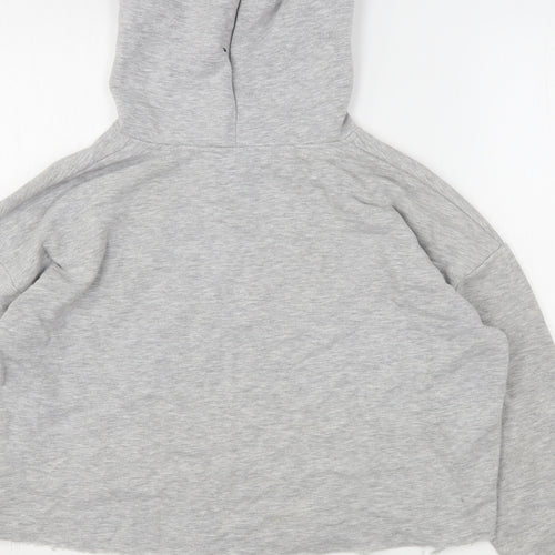 New Look Girls Grey  Polyester Pullover Hoodie Size 14-15 Years