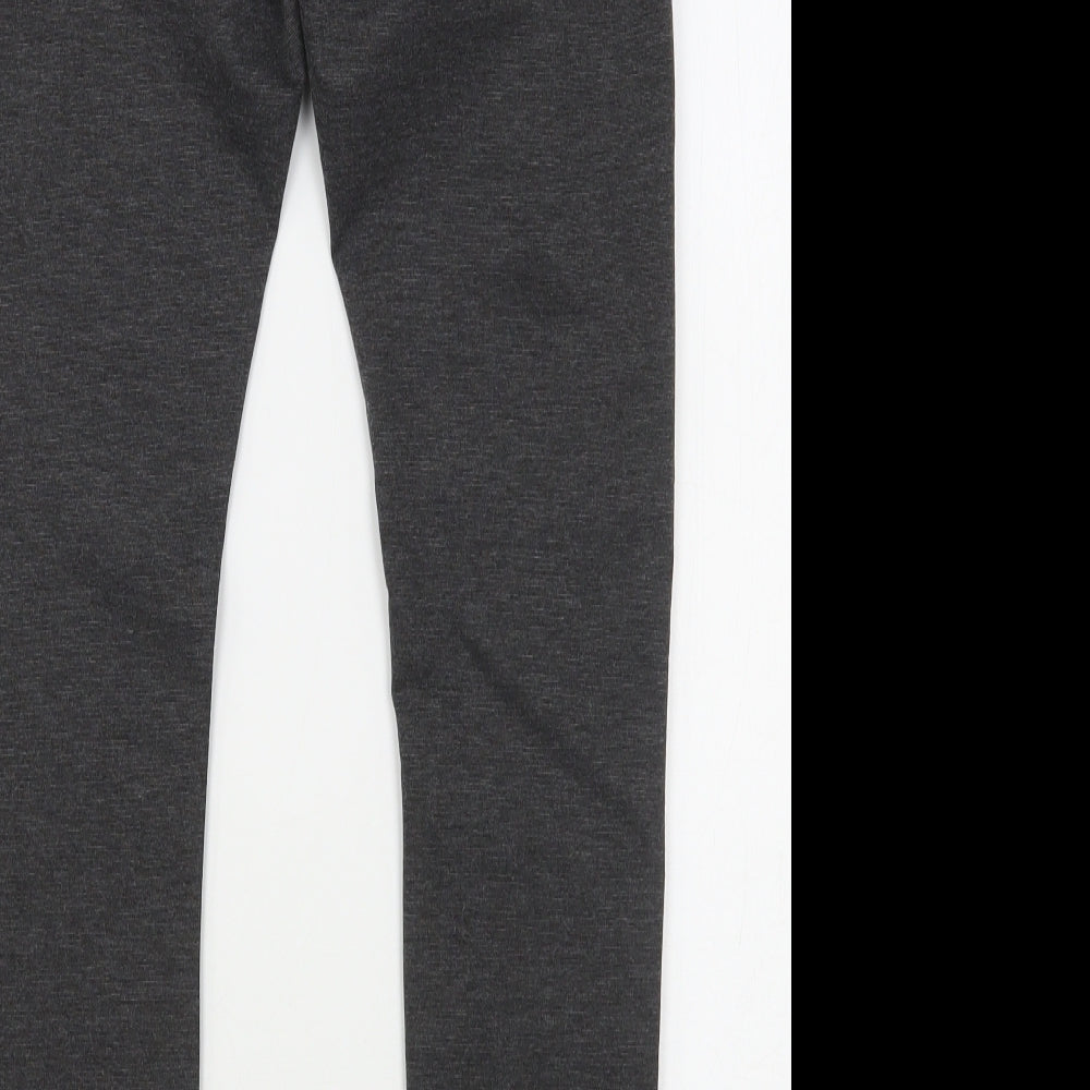 Denim Co Womens Grey  Polyester Trousers  Size 12 L28 in Regular Button