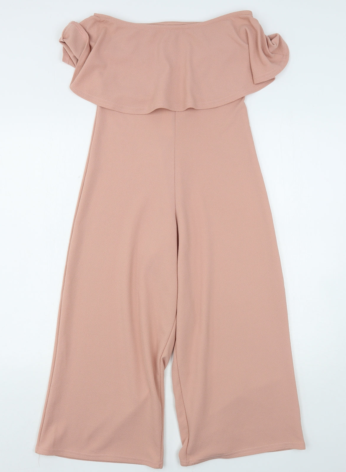 PRETTYLITTLETHING Womens Pink  Polyester Jumpsuit One-Piece Size 10 L21 in