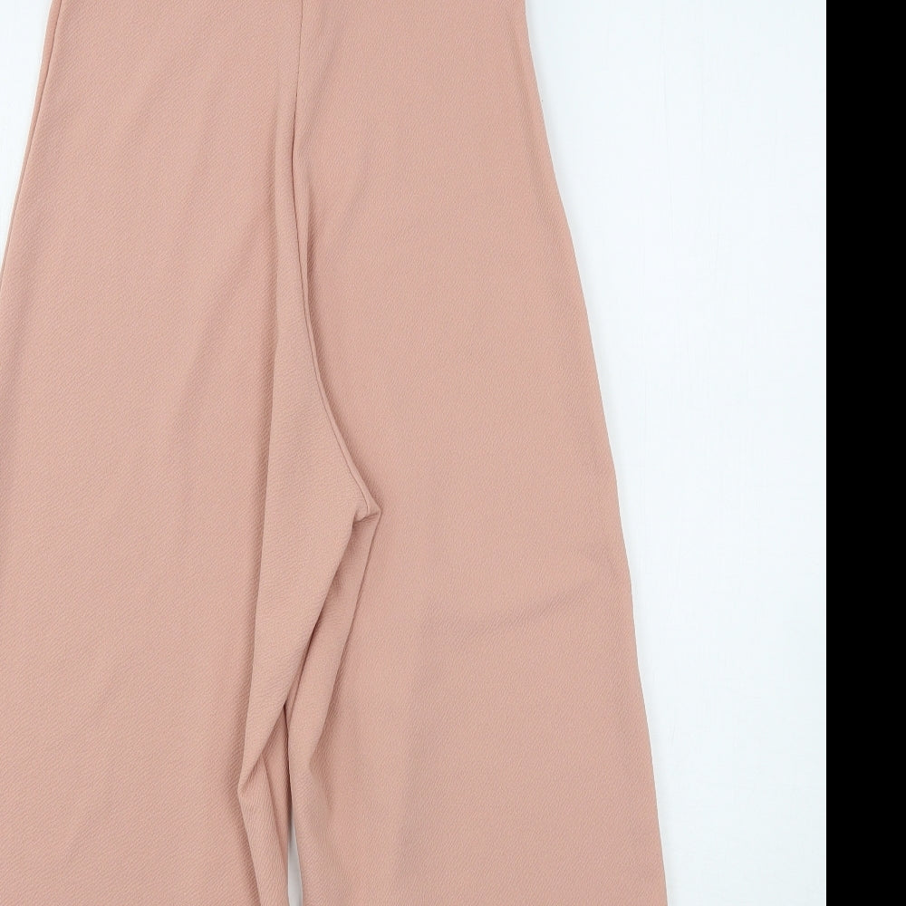 PRETTYLITTLETHING Womens Pink  Polyester Jumpsuit One-Piece Size 10 L21 in