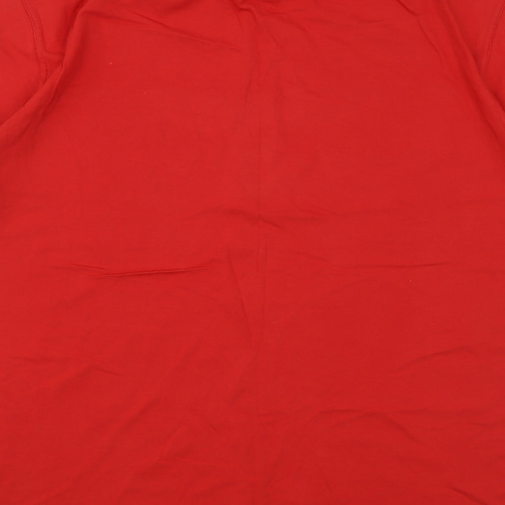 Fifa World Cup Mens Red  Cotton  T-Shirt Size XL Round Neck  - Poland