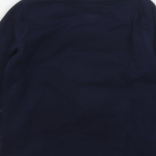Marks and Spencer Boys Blue Geometric Cotton Basic T-Shirt Size 2-3 Years Round Neck  - Avengers