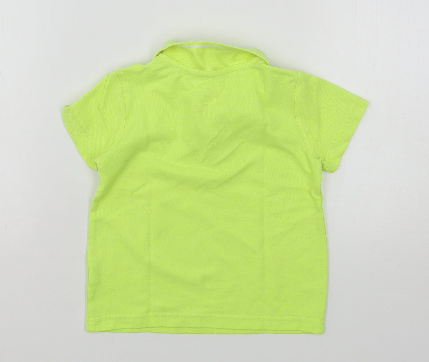 F&F Boys Green  Cotton Basic Polo Size 2-3 Years Collared