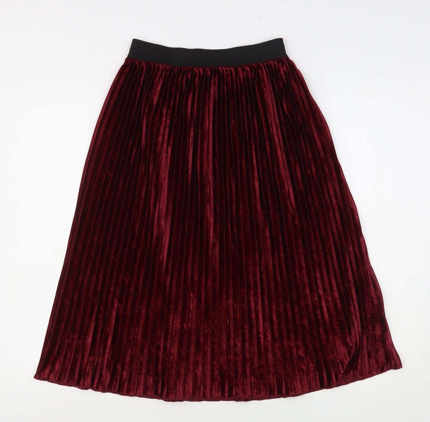 Zara Womens Purple  Polyester A-Line Skirt Size S