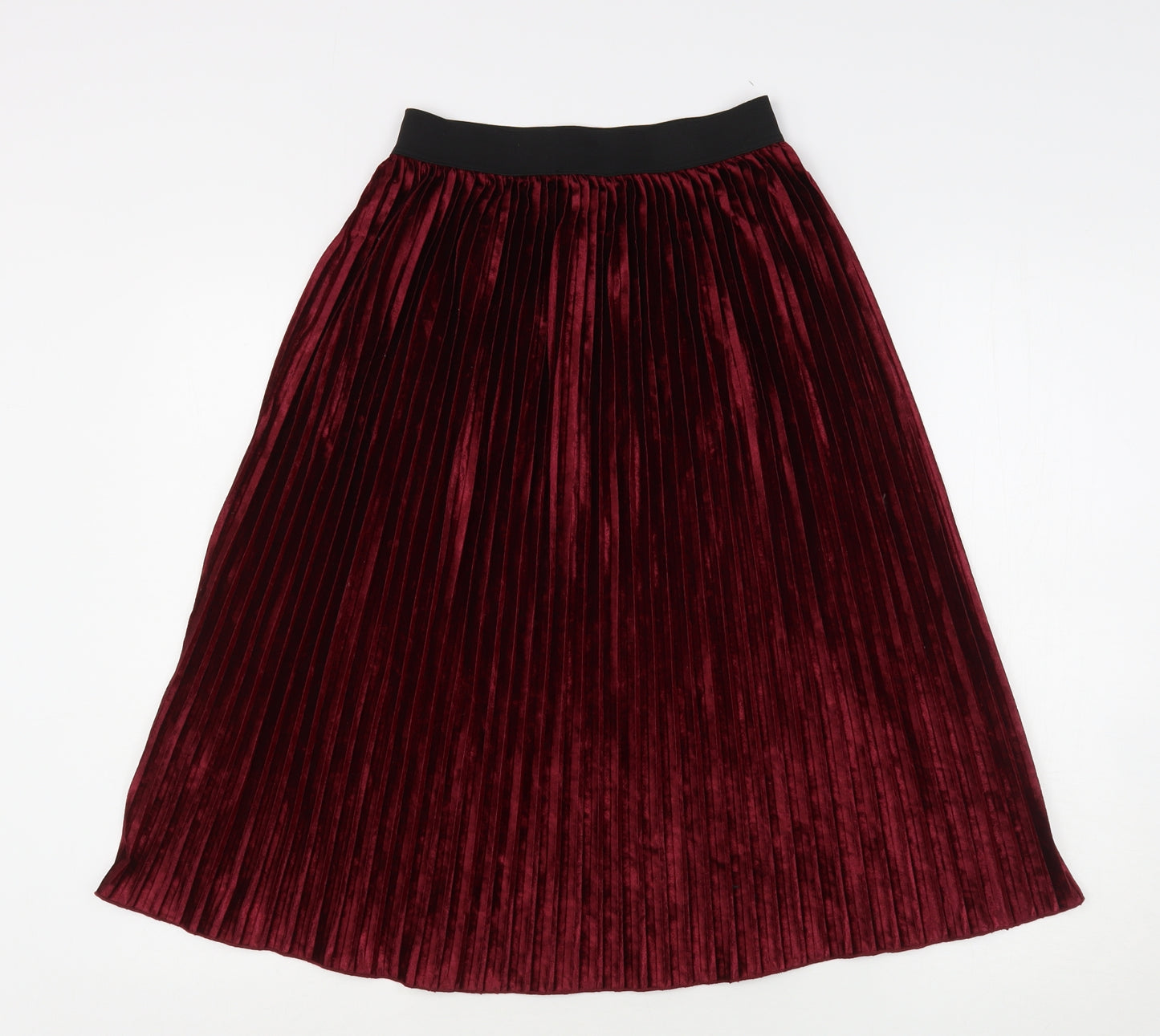 Zara Womens Purple  Polyester A-Line Skirt Size S