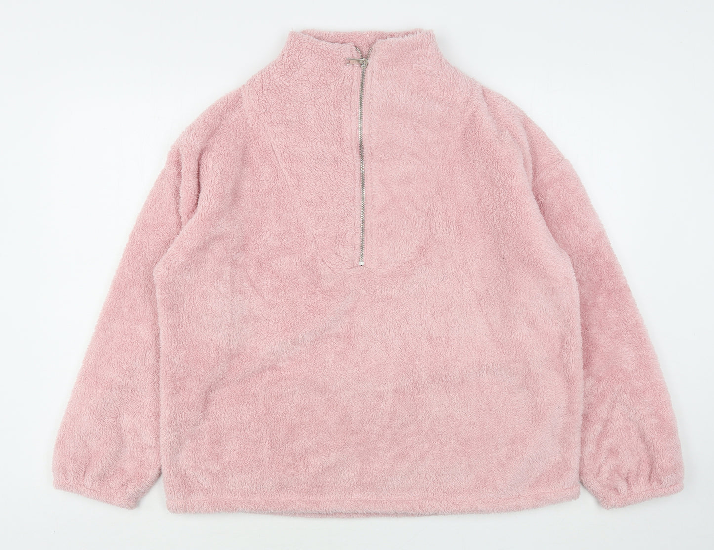 Peacock Womens Pink  Polyester Pullover Sweatshirt Size M