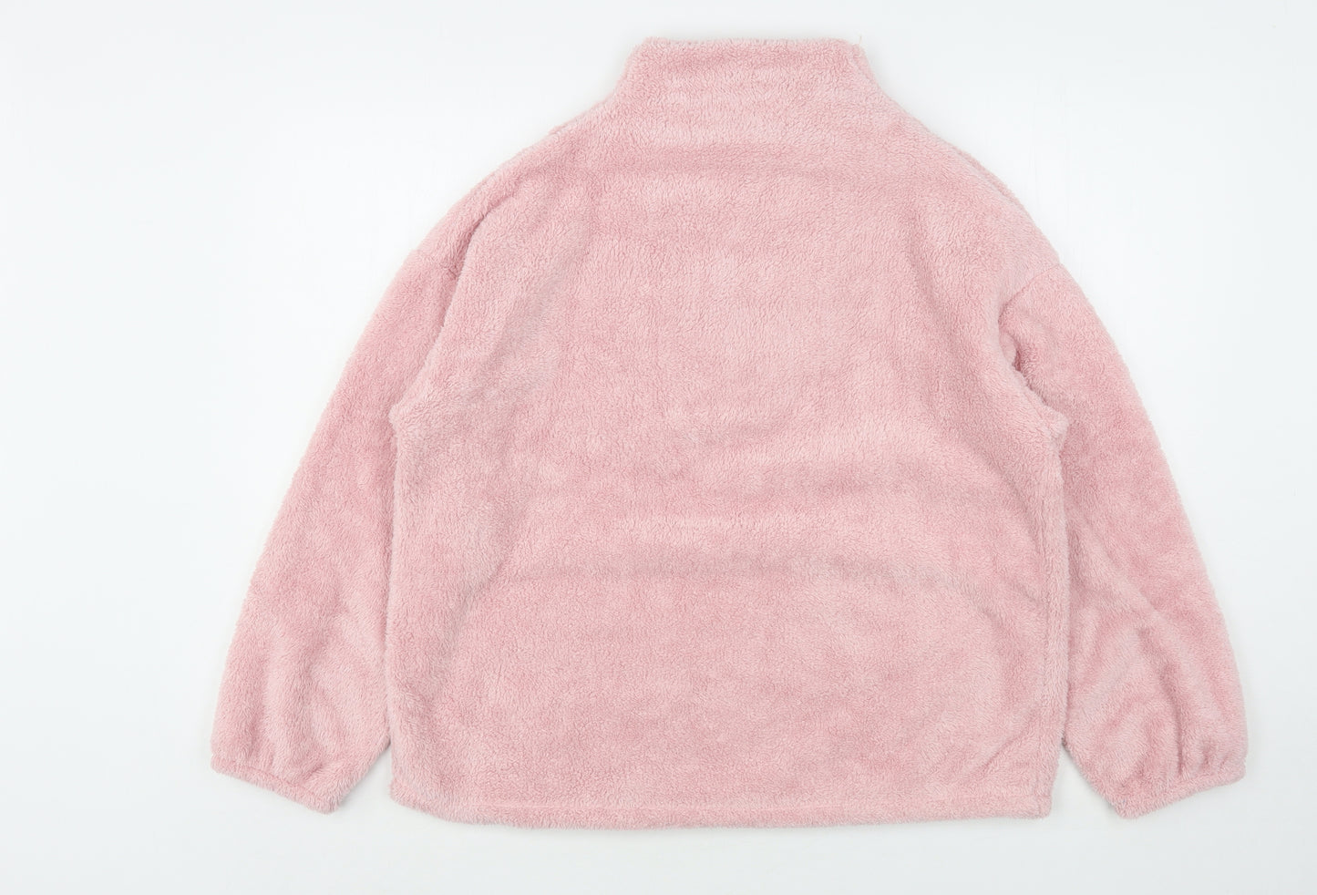 Peacock Womens Pink  Polyester Pullover Sweatshirt Size M