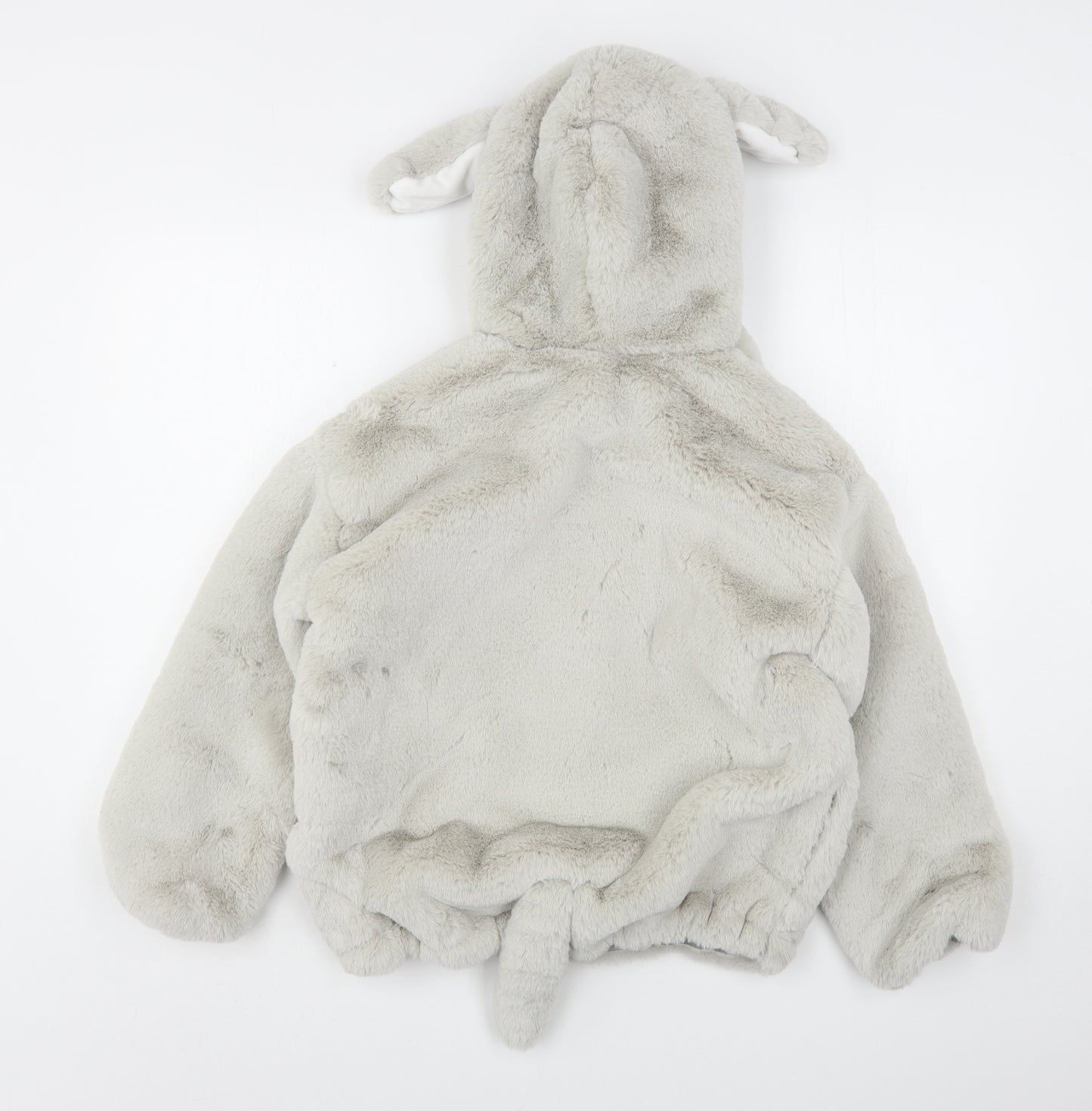 Lianemeiyi Girls Grey   Jacket  Size 10 Years   - Rabbit