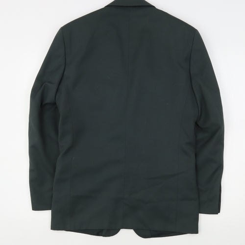 Modern Classic Mens Green  Polyester Jacket Suit Jacket Size 36