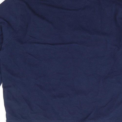 Marks and Spencer Mens Black High Neck  Cotton Pullover Jumper Size M