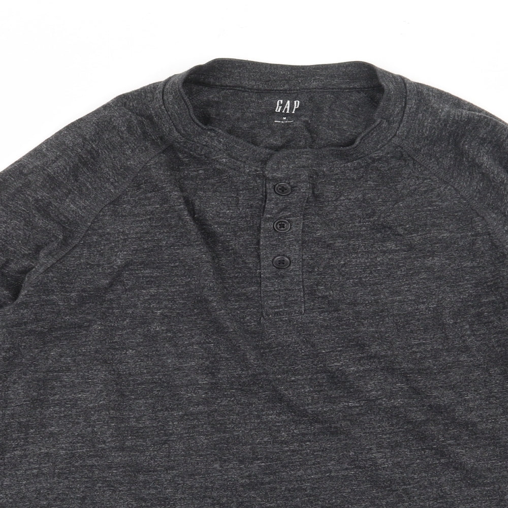 Gap Mens Grey  Cotton  T-Shirt Size M Crew Neck