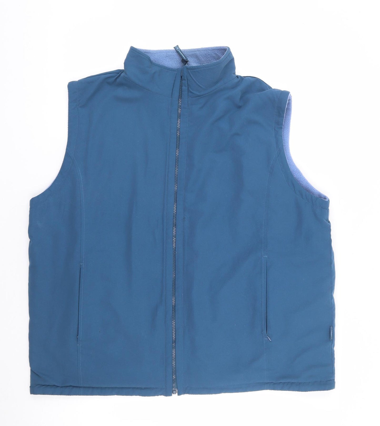 Bonmarche  Womens Blue   Gilet Waistcoat Size L  Zip