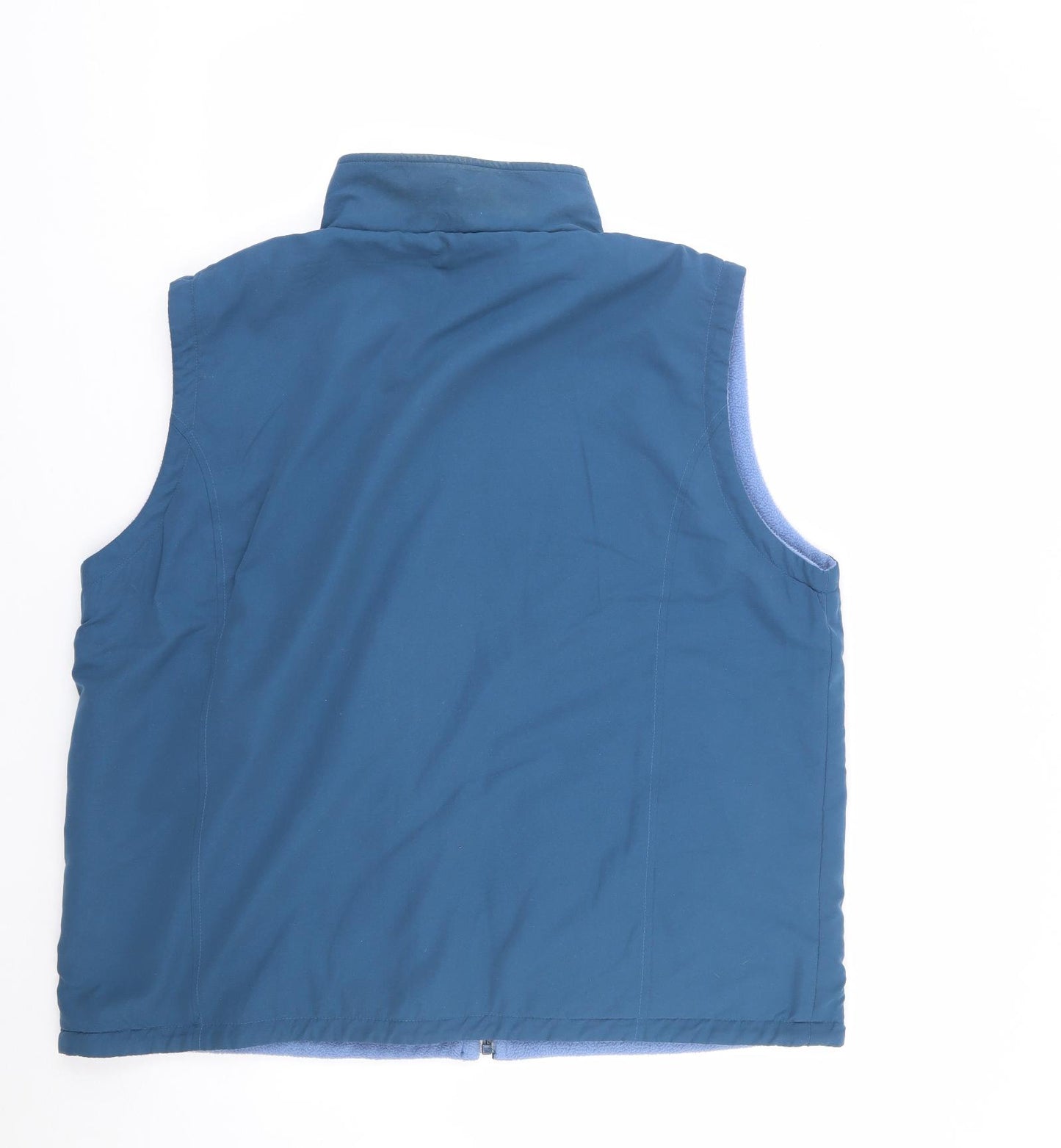 Bonmarche  Womens Blue   Gilet Waistcoat Size L  Zip