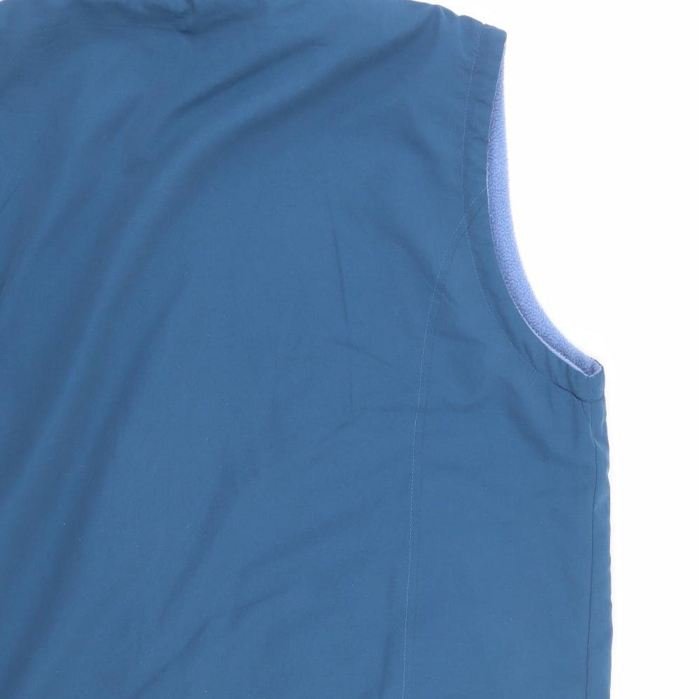 Bonmarche  Womens Blue   Gilet Waistcoat Size L  Zip