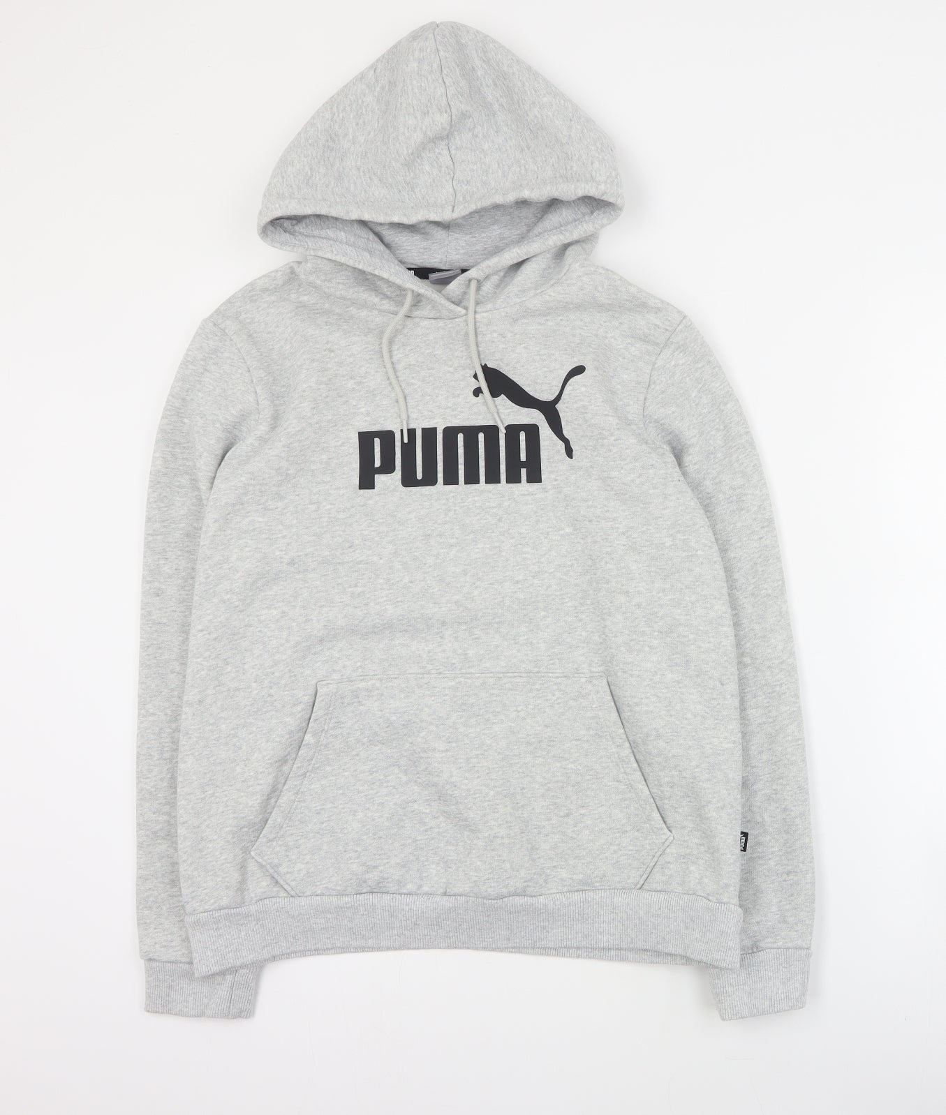 PUMA Womens Grey  Cotton Pullover Hoodie Size L  Pullover