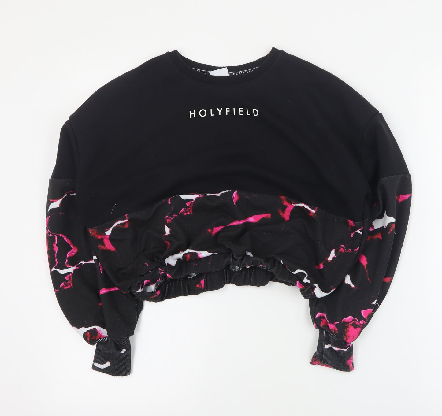 Hollyfield Girls Black  Polyester Pullover Sweatshirt Size S  Pullover - 8-10 years