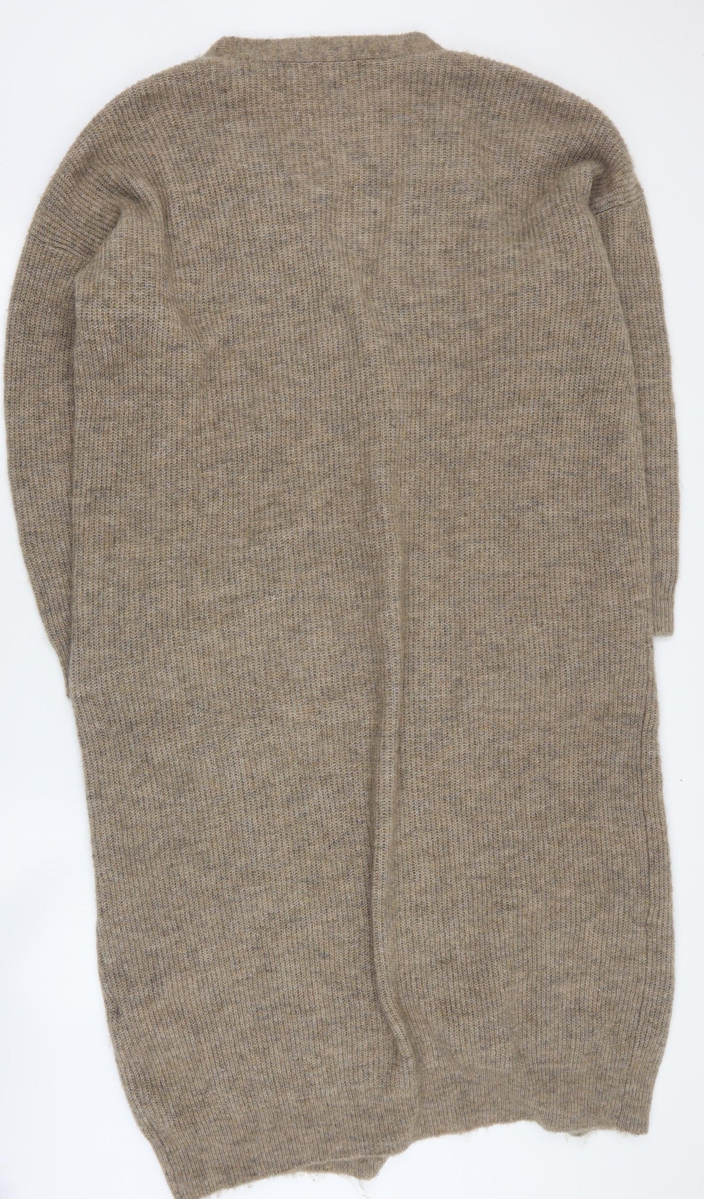 Primark Womens Brown V-Neck  Polyester Cardigan Jumper Size L
