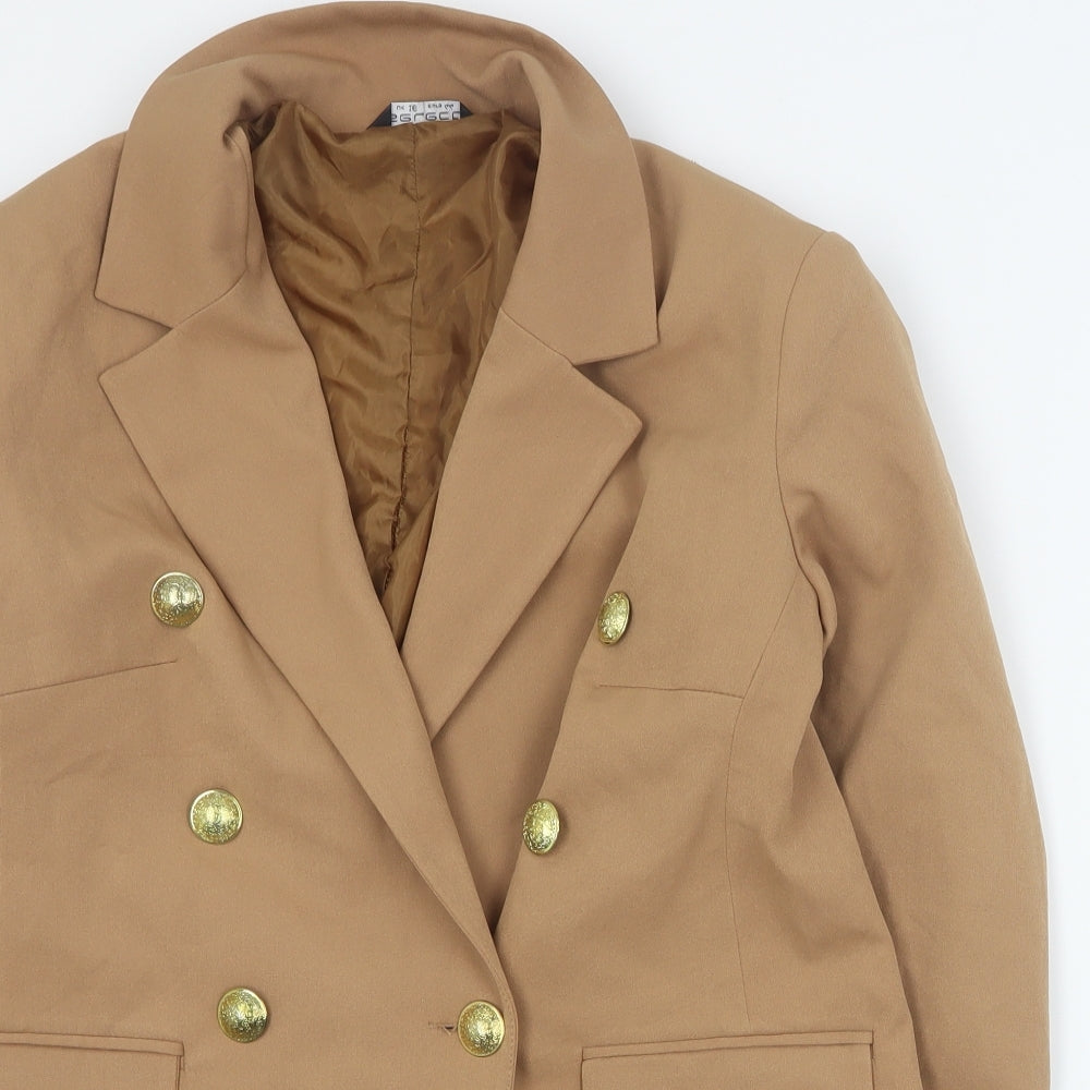 Select Womens Brown   Jacket Blazer Size 16  Button