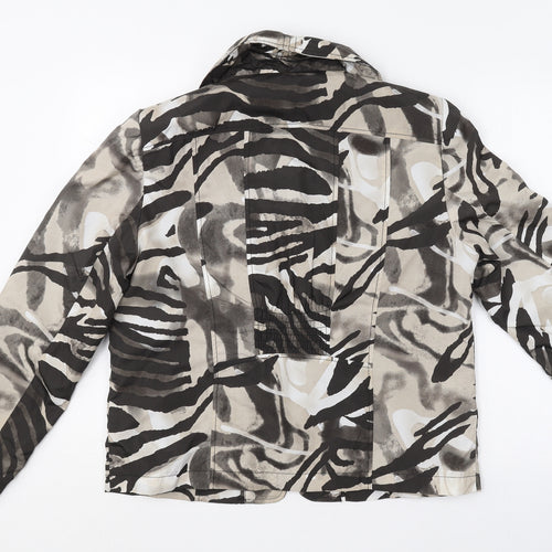 Brandex Womens Multicoloured Camouflage  Rain Coat Coat Size 14